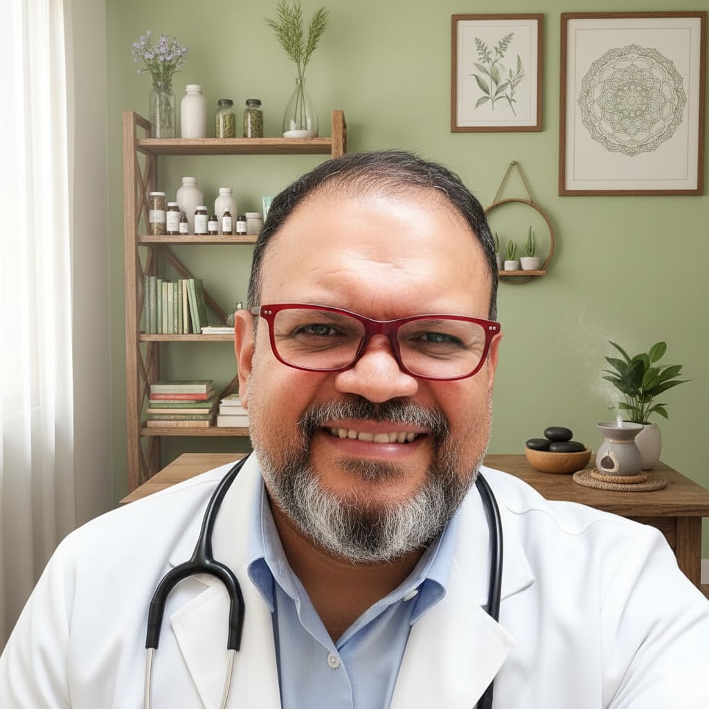 Dr. Pedro Luis Estrada P. — Médico Cirujano especialista en medicina integrativa, acupuntura y fitoterapia en Medellín
