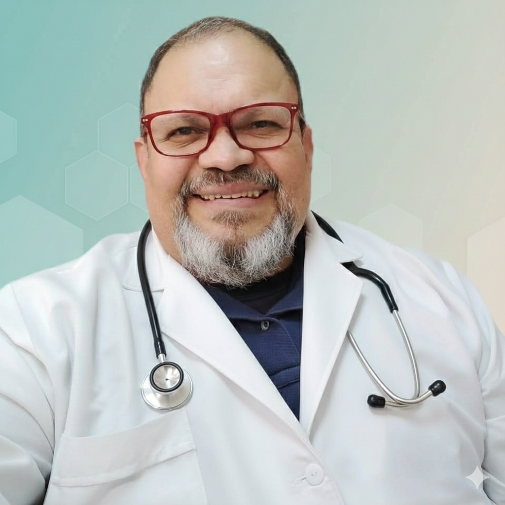 Dr. Pedro Luis Estrada P. en su Consultorio Alíviate, Medellín