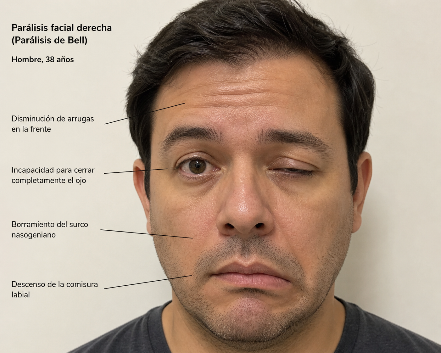 caso clínico parálisis facial a frigore consultorio del dr pedro estrada