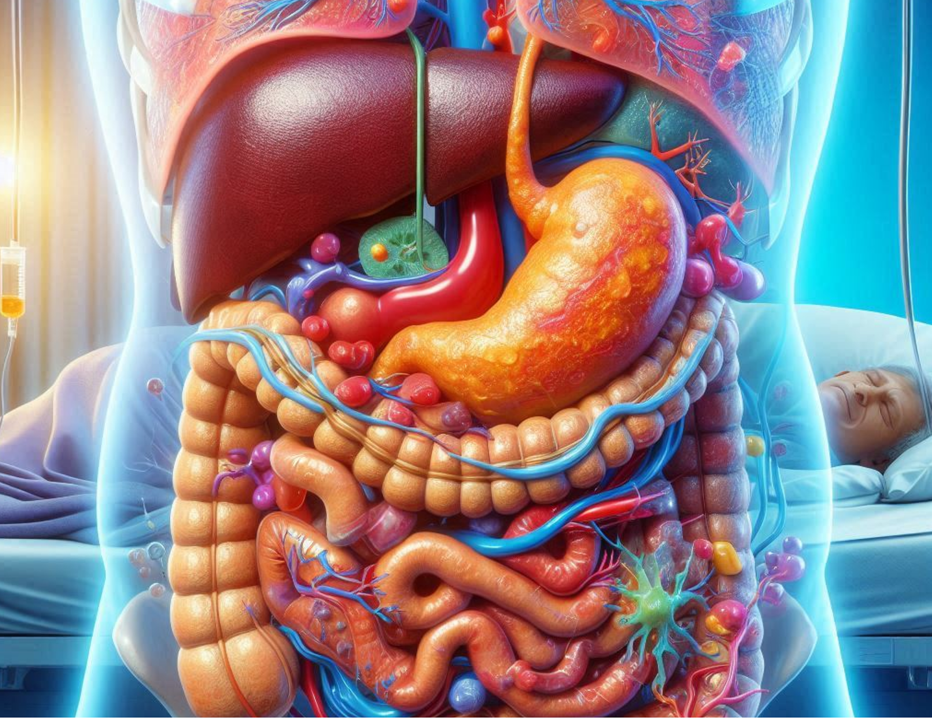 Evaluación del sistema digestivo: inflamación intestinal y distensión abdominal en hernia discal