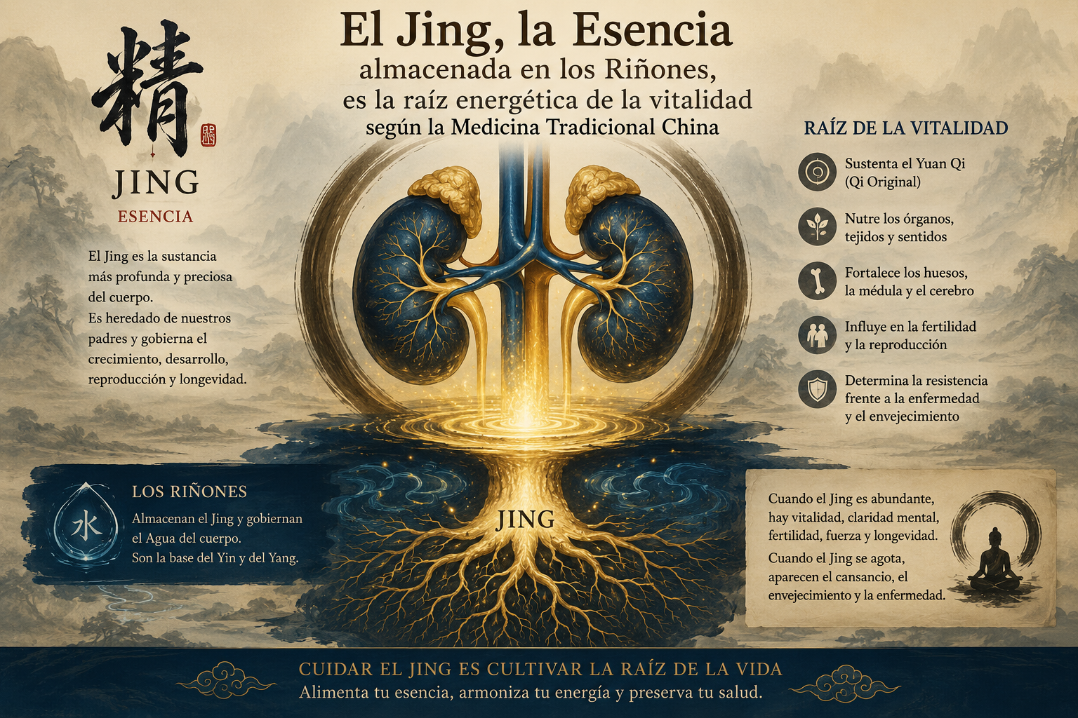 Jing, esencia renal en la Medicina Tradicional China