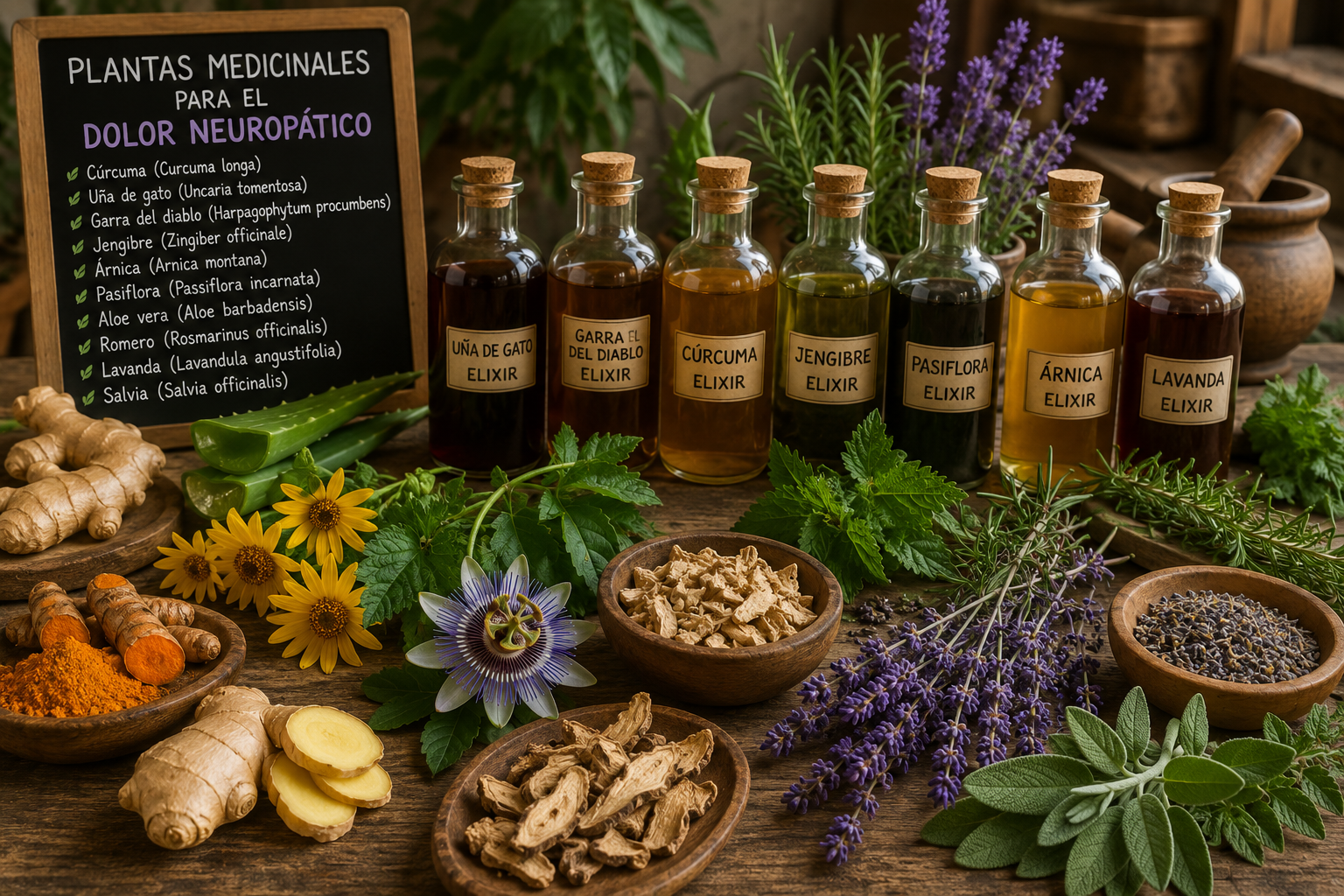 Plantas medicinales y fitoterapia para el manejo del dolor neuropático